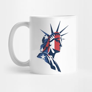 Statue Of Liberty 4th July American Flag Mug